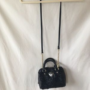 Betsey Johnson black crossbody